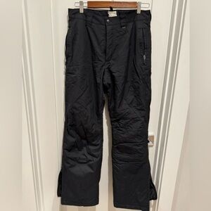 Lutha black snow pants size Large snowboarding skiing E
